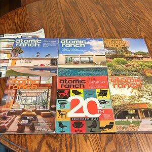 Atomic Ranch Mid Century home magazine 6 issues & Eichler directory